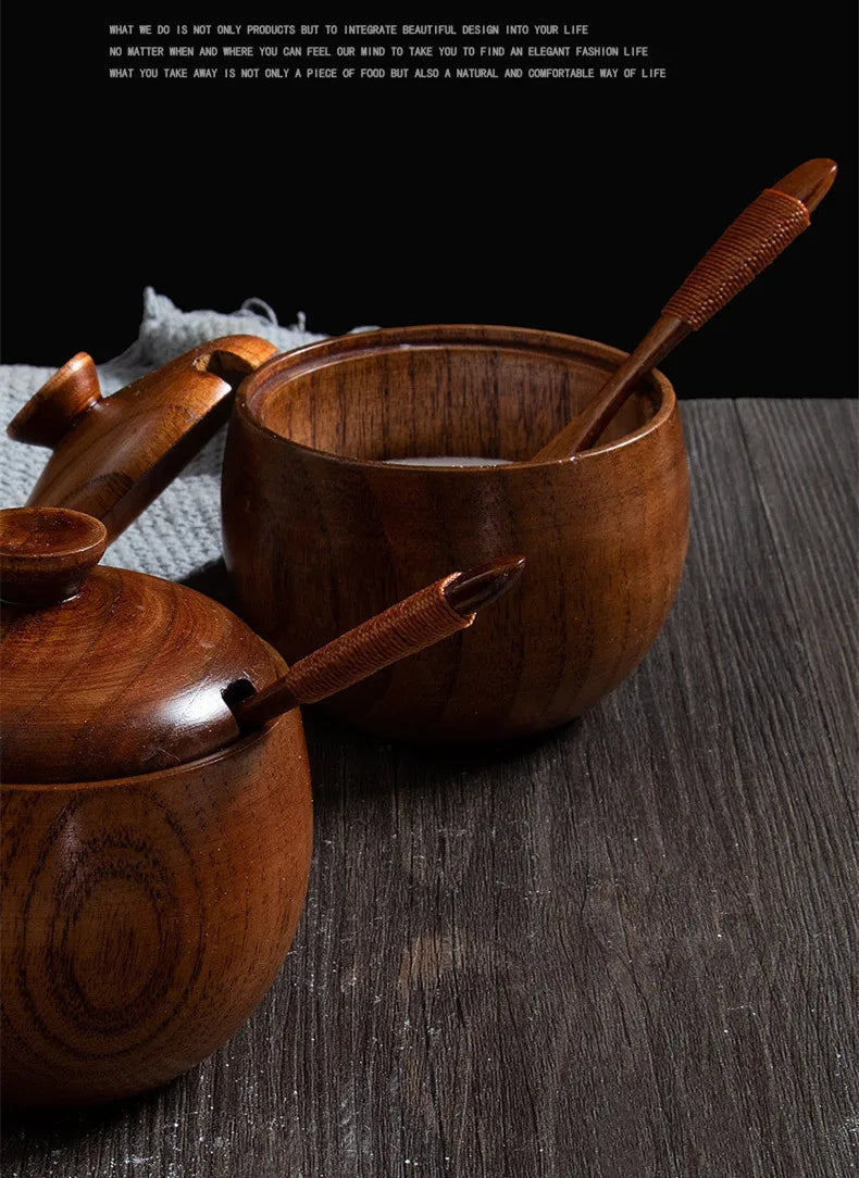 Wooden Seasoning Jar