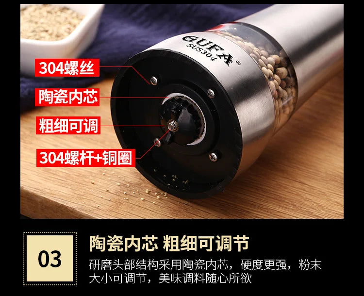 Creative Pepper Grinder Stainless steel