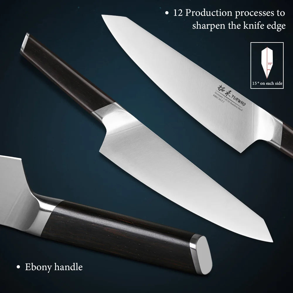 TURWHO German Steel Knife Set
