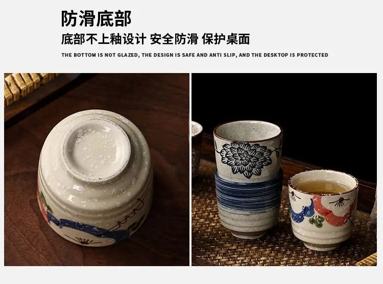 Japanese style Hefeng hand-painted ceramic tea cup