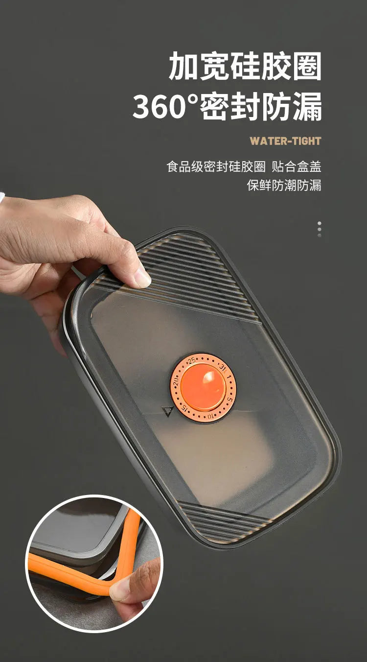 Stainless steel crisper sealed lunch box