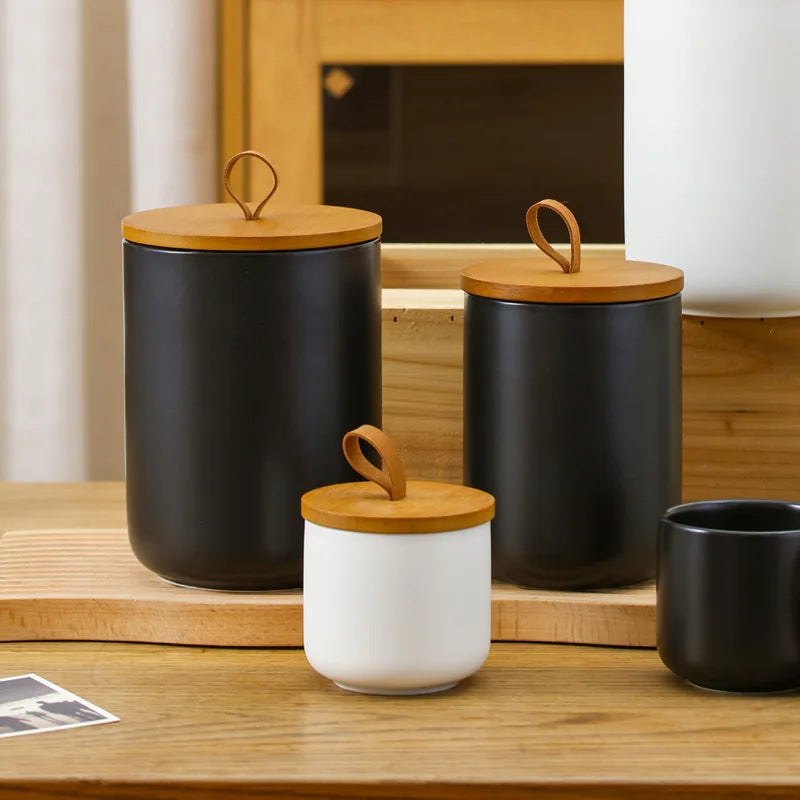 Nordic Ceramic Storage Jar