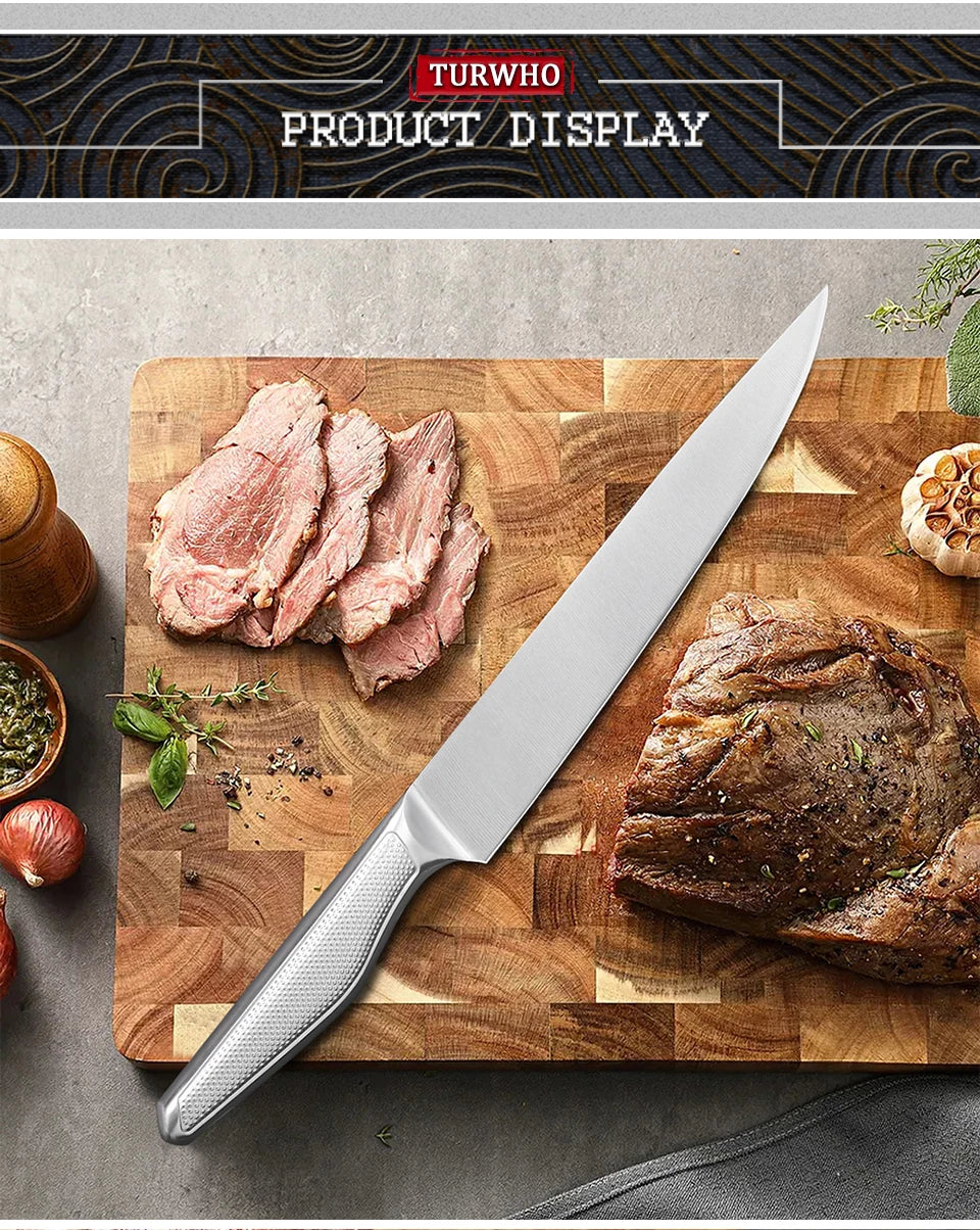 TURWHO German 1.4116 Steel Profesional Kitchen Chef Knives