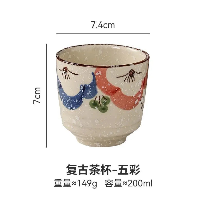 Japanese style Hefeng hand-painted ceramic tea cup
