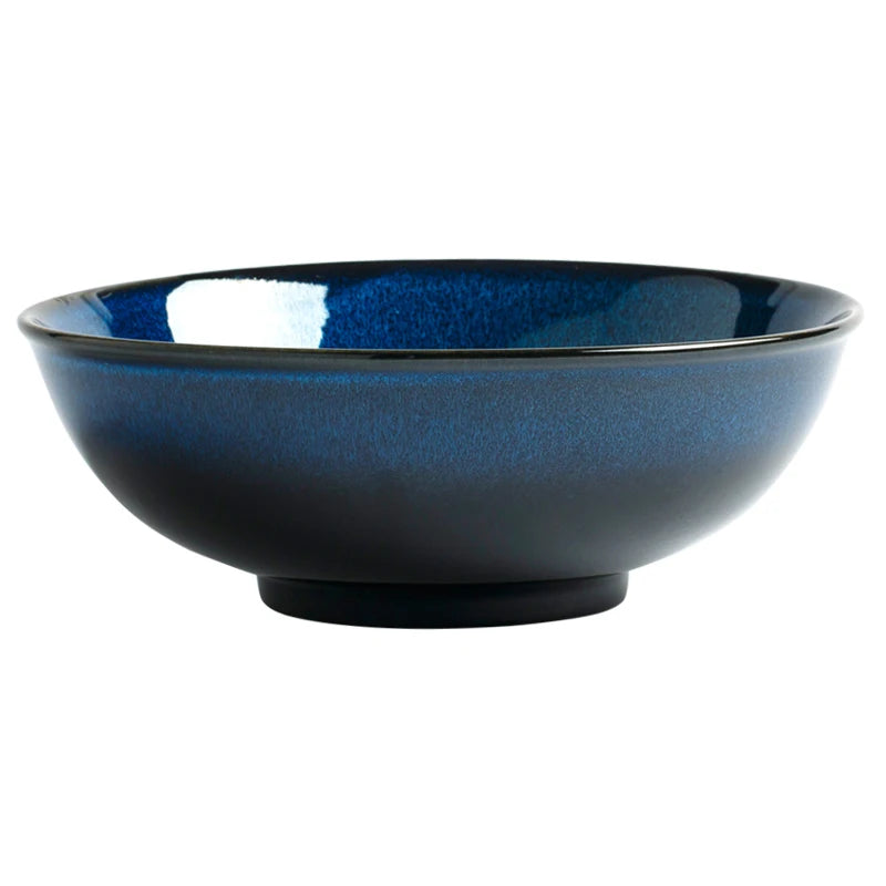 Japanese Blue Kiln Change Ceramic Tableware