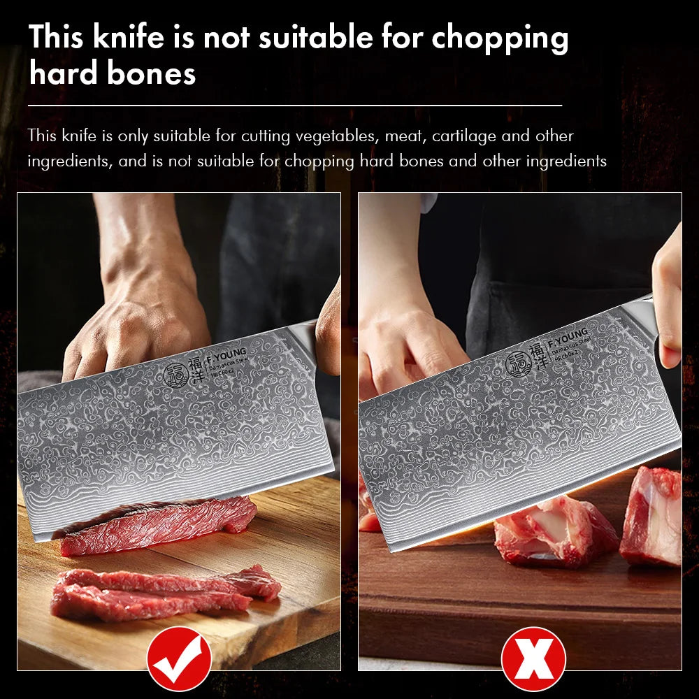 F.YOUNG 7" Chinese Cleaver Knife
