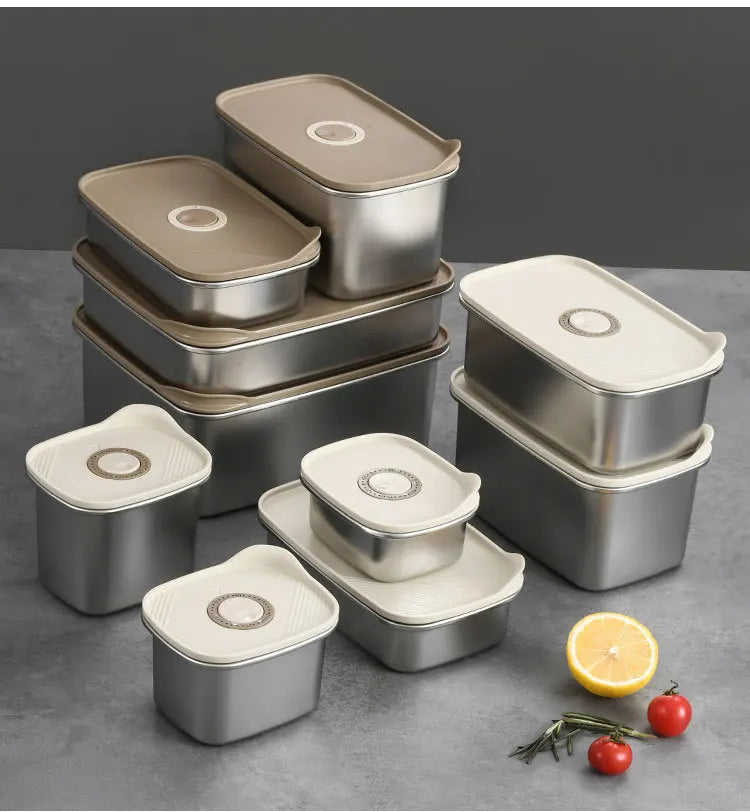 Stainless steel crisper sealed lunch box