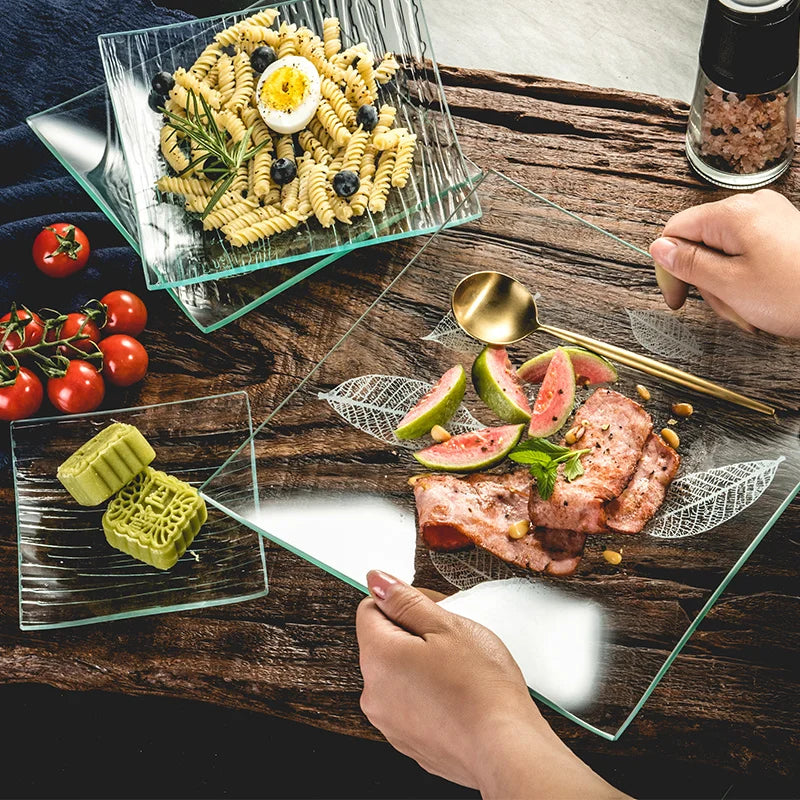 Tempered Glass Plate Tableware