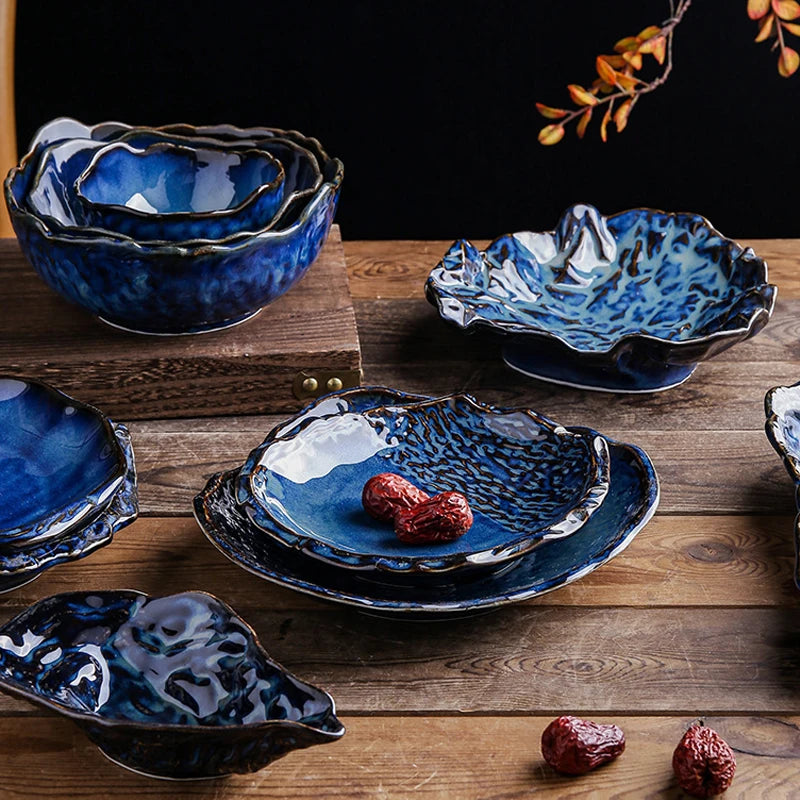 Kiln-Fired Irregular Ceramic Plate