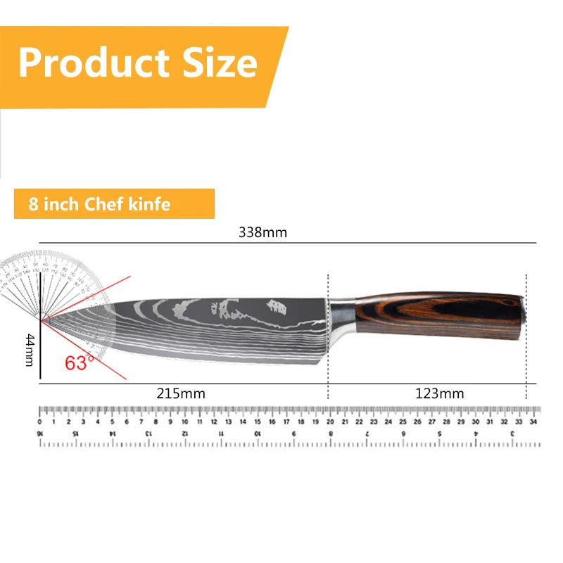 Hikari Series Laser Damascus Knife Collection