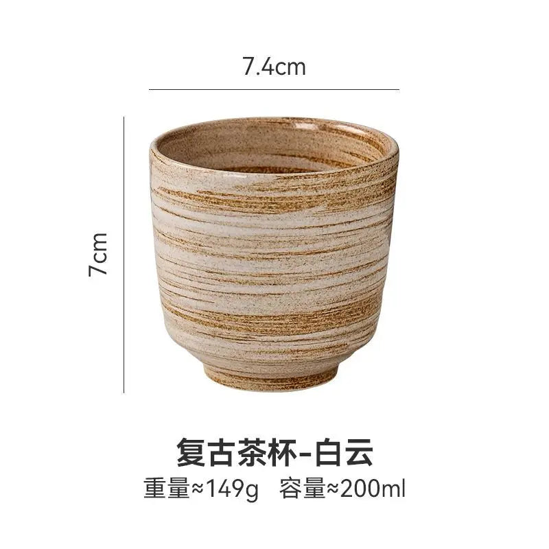 Japanese style Hefeng hand-painted ceramic tea cup