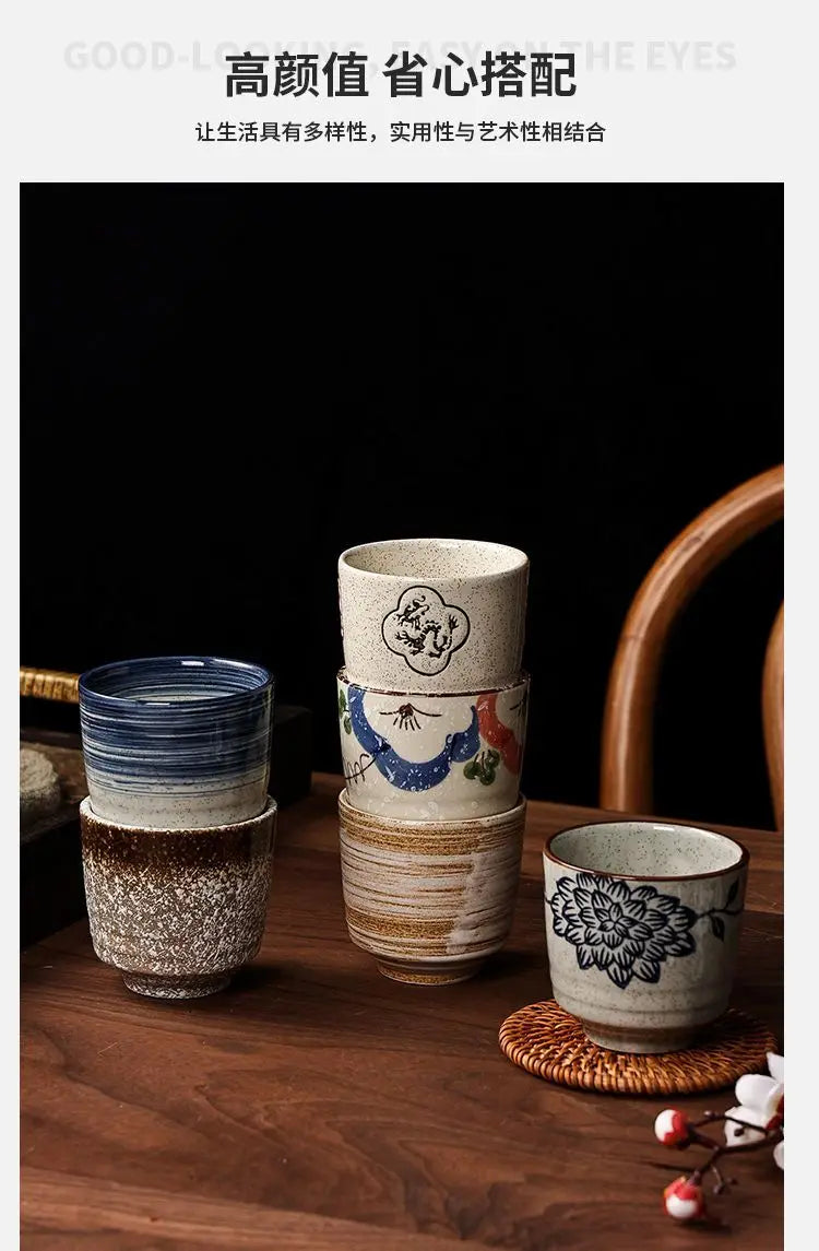 Japanese style Hefeng hand-painted ceramic tea cup