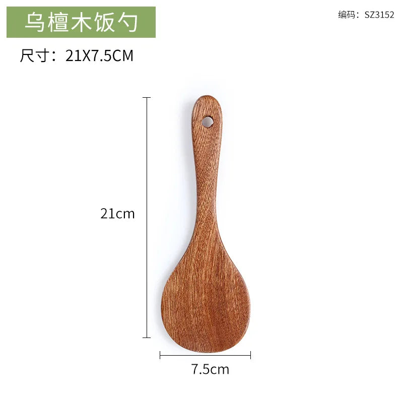 Natural Wooden Spoon & Spatula