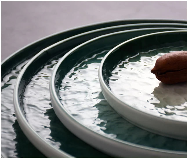 Nordic Gradient Emerald Steak Plate