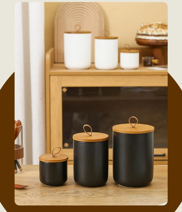 Nordic Ceramic Storage Jar