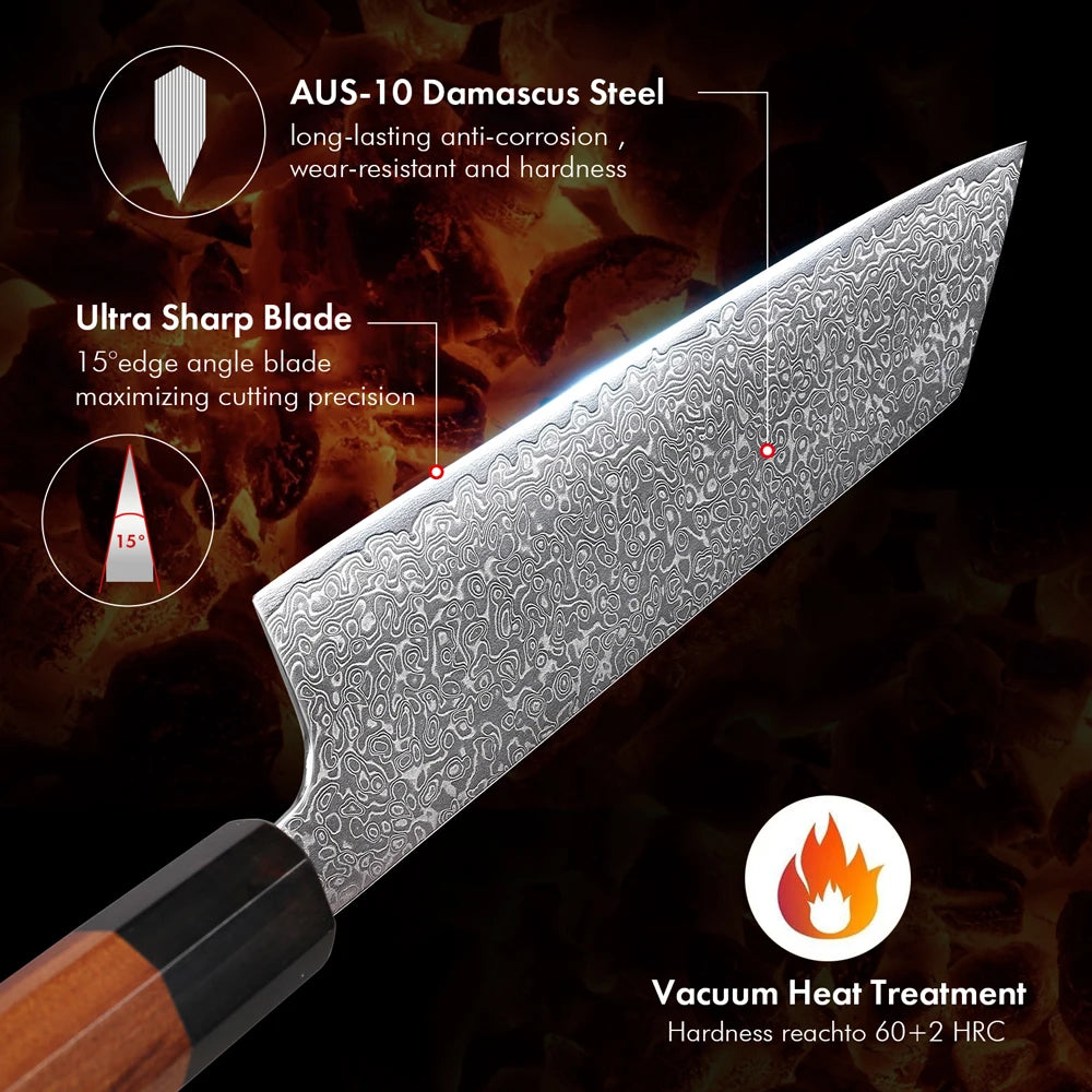 F.YOUNG 8.2" Hand-Forged Kiritsuke Knife