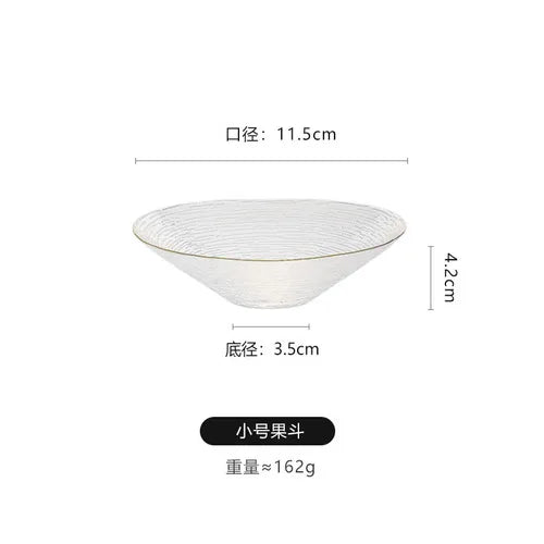 Glass Plate Household Transparent Tableware