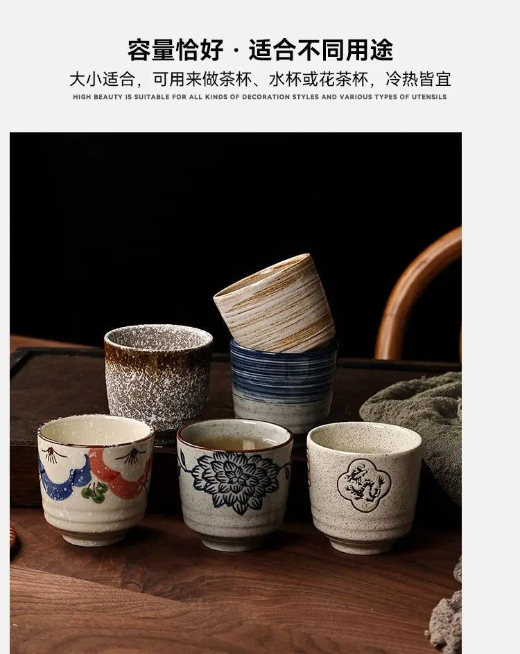 Japanese style Hefeng hand-painted ceramic tea cup